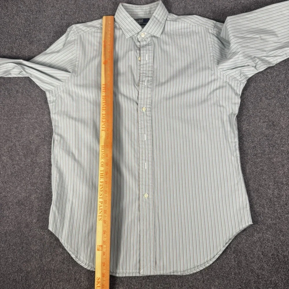 Vintage Polo Ralph Lauren Striped Long Sleeve Button Down Shirt Men's Size M
